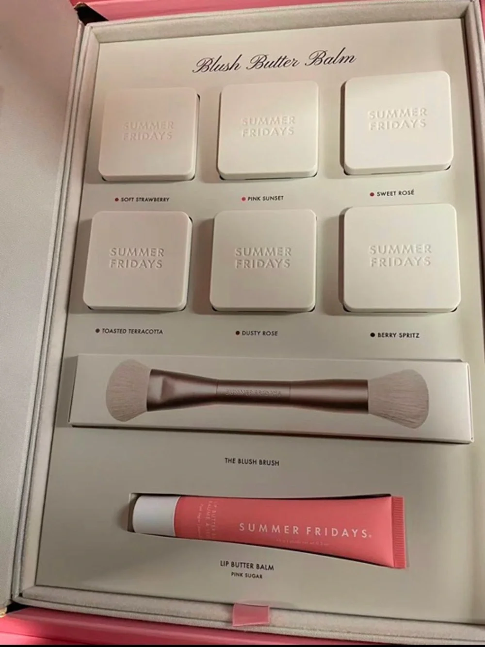 Summer Fridays Blush PR Box/Gift Set - All New/Unused